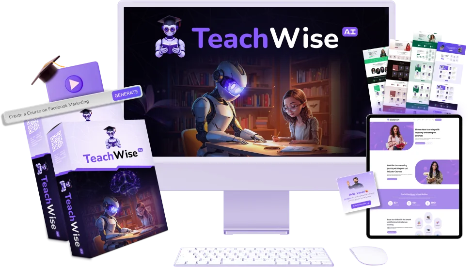 TeachWise AI Overview Dashboard and Course Creation Platform