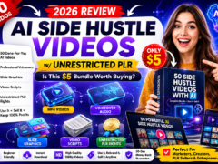 AI Side Hustle Videos w/ Unrestricted PLR Review Banner